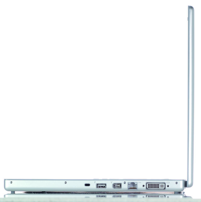 Apple MacBook Pro The MacBook Pro has USB, Firewire, infra-red and DVI outputs